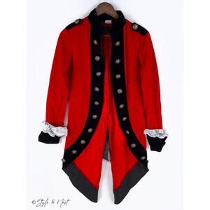 Spirit Halloween Pirate Renaissance Embossed Velvet Tailcoat Costume Medium
